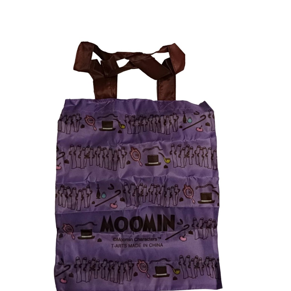 One Moomin purple shopping reusable tote bag